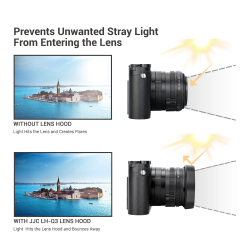 thumbnail Hood JJC for Leica Q3/Q2/Q camera (LH-Q3 Gold) - 0