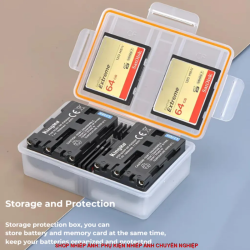 thumbnail Hộp đôi đựng 2 pin và thẻ nhớ CF/SD/micro SD hiệu Kingma - 2