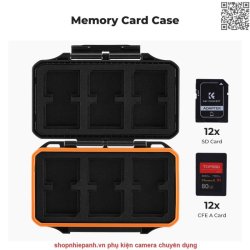 thumbnail Hộp đựng thẻ 12 SD và 12 CF express type A chống shock chống nước K&F concept  KF31.109 - 0
