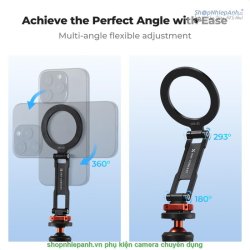 thumbnail Kẹp điện thoại nam châm K&F concept MS-61 xoay đa góc tương thích Magsafe (KF31.196) - 1