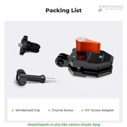 thumbnail K&F concept Windshield Mount Clamp for GoPro Action Camera DJI Osmo Action Insta360 Pro Motorbike Accessories (KF31.169) - 5