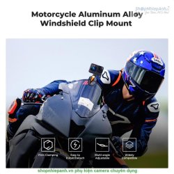 thumbnail K&F concept Windshield Mount Clamp for GoPro Action Camera DJI Osmo Action Insta360 Pro Motorbike Accessories (KF31.169) - 0