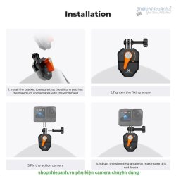 thumbnail K&F concept Windshield Mount Clamp for GoPro Action Camera DJI Osmo Action Insta360 Pro Motorbike Accessories (KF31.169) - 4