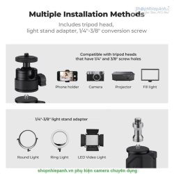 thumbnail Kẹp bàn đa năng K&F concept 35-90cm (KF34.040) - 3