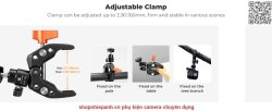 thumbnail Kẹp đa năng K&F concept K&F Concept K&F Concept Super Clamp Mount with 1/4 (KF31.097) - 8