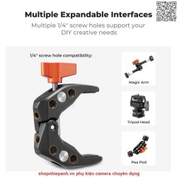 thumbnail Kẹp đa năng K&F concept K&F Concept K&F Concept Super Clamp Mount with 1/4 (KF31.097) - 3