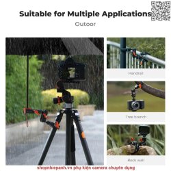 thumbnail Kẹp đa năng K&F concept K&F Concept Super Clamp with Dual Ballhead Magic Arm MS-25 KF31.096 - 5