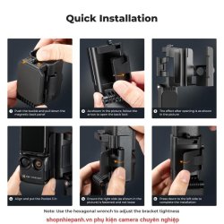 thumbnail Kẹp nam châm cho DJI Osmo pocket 3 hiệu K&F concept (KF31.143) - 4