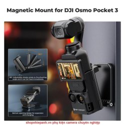 thumbnail Kẹp nam châm cho DJI Osmo pocket 3 hiệu K&F concept (KF31.143) - 0