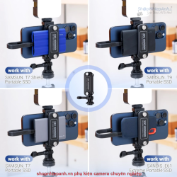thumbnail Kẹp ổ cứng SSD và smartphone  JJC SPC-S25 - 0