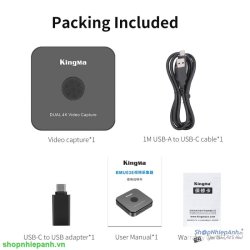 thumbnail Kingma DUAL 4K video capture card BMU038 - 5