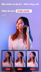 thumbnail LED chiếu điểm spot light YM-80 zoom led bicolor  3200K-6500K (đèn giả nắng) - 6