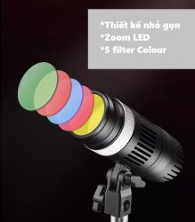 thumbnail LED chiếu điểm spot light YM-80 zoom led bicolor 3200K-6500K (đèn giả nắng) - 1