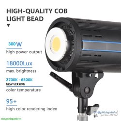 thumbnail Led ET-300-S V2 Pro new version 2700K-6500K 300W - 9