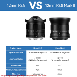 thumbnail Lens 7ARTISANS 12mm F2.8 mark II ultra wide for Sony E mount - 8