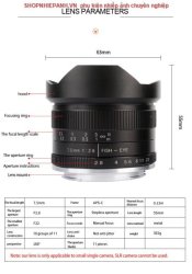 thumbnail Lens 7ARTISANS 7.5mm F2.8 II Fisheye for M4/3 - 3