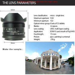 thumbnail Lens 7ARTISANS 7.5mm F2.8 II Fisheye for M4/3 - 4