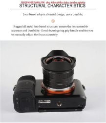 thumbnail Lens 7ARTISANS 7.5mm F2.8 II Fisheye for Sony E mount - 1