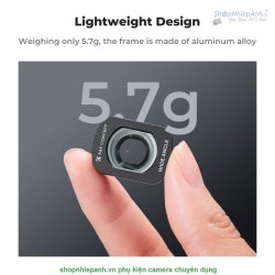 thumbnail Lens K&F Concept Wide angle 112 degree for DJI Osmo Pocket 3 AGC Japanese 28 layers nano HD Glass  KF01.2612 - 4