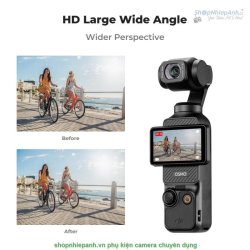 thumbnail Lens K&F Concept Wide angle 112 degree for DJI Osmo Pocket 3 AGC Japanese 28 layers nano HD Glass  KF01.2612 - 2