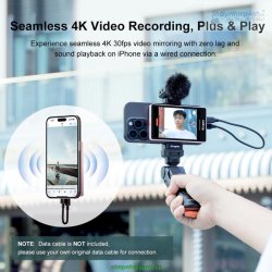 thumbnail Màn hình KingMa VL-PH02MAX Black nam châm MagSafe live Stream cast vlog - 4