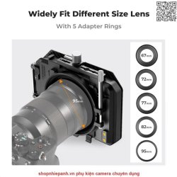 thumbnail Matte Box K&F concept gắn được 2 filter vuông 100mm - 3