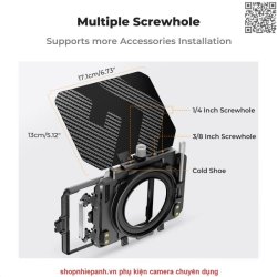 thumbnail Matte Box K&F concept gắn được 2 filter vuông 100mm - 2