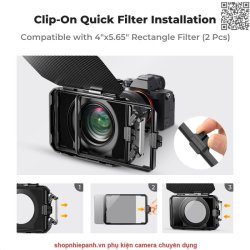 thumbnail Matte Box K&F concept gắn được 2 filter vuông 100mm - 1