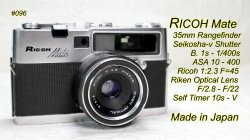 thumbnail Máy ảnh film Ricoh MATE - 0