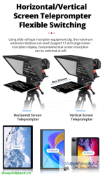thumbnail Máy nhắc chữ teleprompter Bestview TP170 Smartphone Tablet Camera DLSR - 8