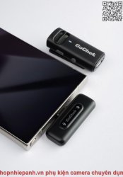 thumbnail Micro không dây Gochek Ultra S23 D02 lightning bản đôi có hộp sạc - 1