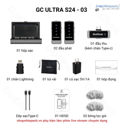 thumbnail Micro không dây Gochek Ultra S24-03 có hộp sạc - 0