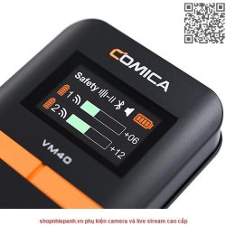 thumbnail Micro thu âm không dây Comica CVM-VM40 48kHz 32Bit Float Recording  Super Cardioid Condenser Wireless Shotgun Microphone - 6