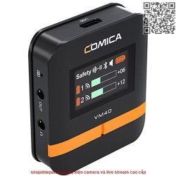 thumbnail Micro thu âm không dây Comica CVM-VM40 48kHz 32Bit Float Recording  Super Cardioid Condenser Wireless Shotgun Microphone - 4