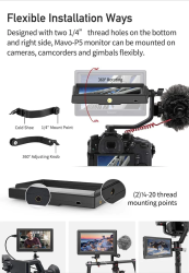 thumbnail Monitor Desview P5II 4K 3D Lut HDR (Bestview) - 9