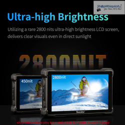 thumbnail Monitor Desview R7SIII  3G-SDI 4K 60Hz DCI-P3 3D Lut HDR 2800nits (Bestview) phiên bản dùng 2 pin F sony - 0