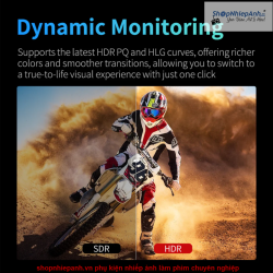 thumbnail Monitor Desview R7SIII  3G-SDI 4K 60Hz DCI-P3 3D Lut HDR 2800nits (Bestview) phiên bản dùng 2 pin F sony - 3