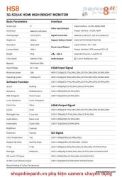 thumbnail Monitor Portkeys HS8 ( 3G-SDI/4K HDMI HIGH BRIGHTNESS ) - 6