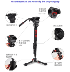 thumbnail Monopod Jieyang JY0518B (JY0619B) - 3