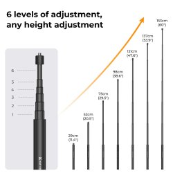 thumbnail Monopod K&F concept for insta360 MS-07 153cm KF09.132 - 0