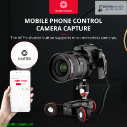 thumbnail Motorized auto dolly Yelangu L5i wireless remote timelapse APP control - 10