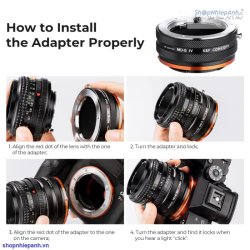 thumbnail Mount K&F Concept MD-E IV (Minolta md-sony e) - 5