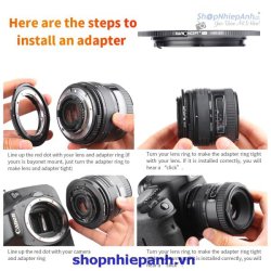 thumbnail Mount K&F Concept NIK-EOS PRO new version (nikon-canon eos) - 4