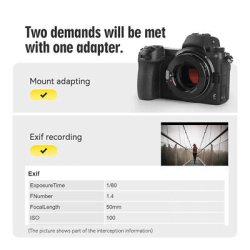 thumbnail Mount TTArtisan Leica M-Nikon Z 6 Bit (electric) - 3