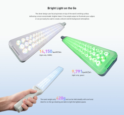 thumbnail Nanlite Wand LED Full-color Wand Light 30W RGBW Nebula C4 (midnight blue hoặc mint blue) - 5