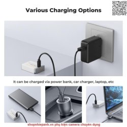 thumbnail Pin K&F concept Canon LP-E17 1040mah sạc trực tiếp type C fast charging for Canon EOS R10, R100, R50, R7, R8. RP, Rebel T8i, T7i, T6i, T6s, SL2, SL3, EOS M3, M5, M6 Mark II, 77D, 200D, 750D, 760D, 800D, 8000D - 4