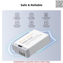 thumbnail Pin K&F concept Canon LP-E17 1040mah sạc trực tiếp type C fast charging for Canon EOS R10, R100, R50, R7, R8. RP, Rebel T8i, T7i, T6i, T6s, SL2, SL3, EOS M3, M5, M6 Mark II, 77D, 200D, 750D, 760D, 800D, 8000D - 3