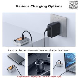 thumbnail Pin K&F concept Nikon EN-EL15c sạc trực tiếp type C fast charging for Z8, Z7II, Z 7, Z 6II, Z 6, Z5, D850, D810, D810A, D780, D750, D610, D500, D7500, D7200... - 4