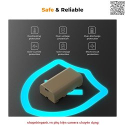 thumbnail Pin K&F concept NP-F550 F570 sạc trực tiếp type C fast charging for đèn led monitor máy quay sony - 3