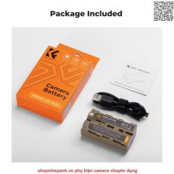 thumbnail Pin K&F concept NP-F550 F570 sạc trực tiếp type C fast charging for đèn led monitor máy quay sony - 5